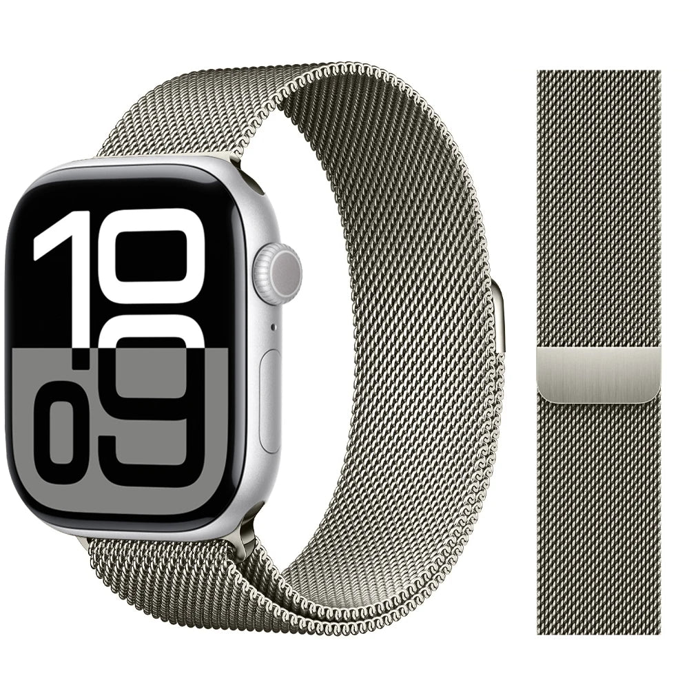 Milanese Loop Strap For Apple watch Band 46mm 44mm 45mm 42mm 40mm 41mm Correa Bracelet iWatch Series 11 10 9 8 SE 7 6 5 Ultra 2