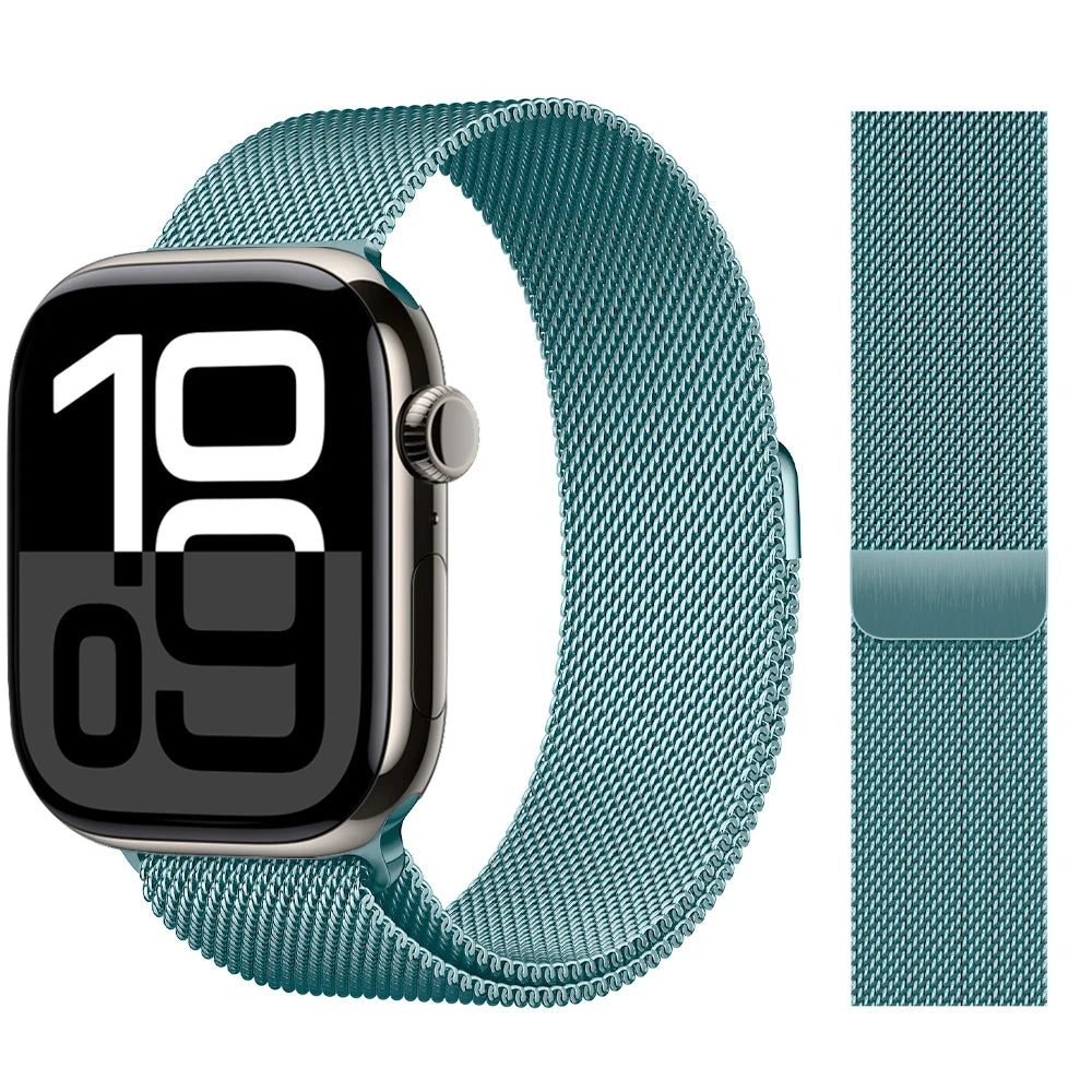 Milanese Loop Strap For Apple watch Band 46mm 44mm 45mm 42mm 40mm 41mm Correa Bracelet iWatch Series 11 10 9 8 SE 7 6 5 Ultra 2