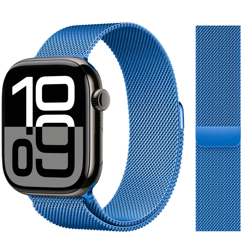 Milanese Loop Strap For Apple watch Band 46mm 44mm 45mm 42mm 40mm 41mm Correa Bracelet iWatch Series 11 10 9 8 SE 7 6 5 Ultra 2