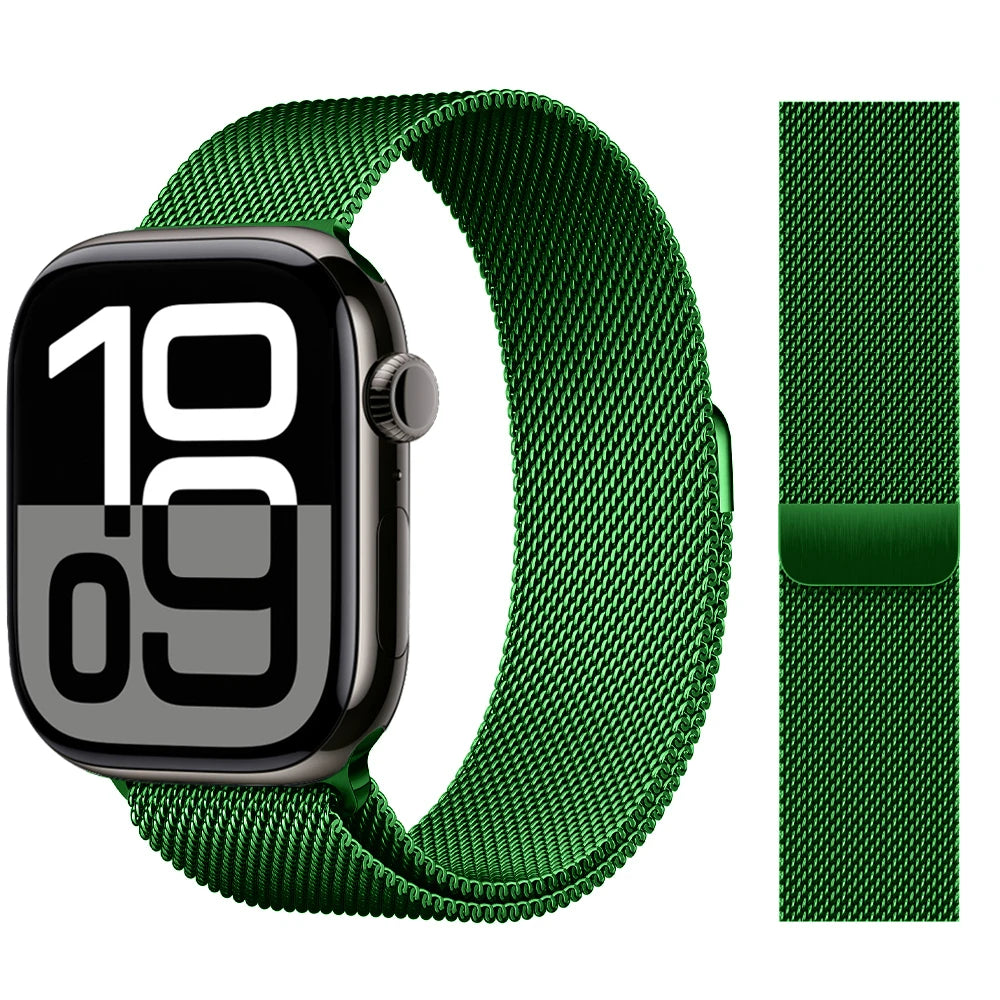 Milanese Loop Strap For Apple watch Band 46mm 44mm 45mm 42mm 40mm 41mm Correa Bracelet iWatch Series 11 10 9 8 SE 7 6 5 Ultra 2