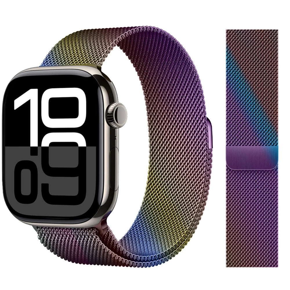 Milanese Loop Strap For Apple watch Band 46mm 44mm 45mm 42mm 40mm 41mm Correa Bracelet iWatch Series 11 10 9 8 SE 7 6 5 Ultra 2