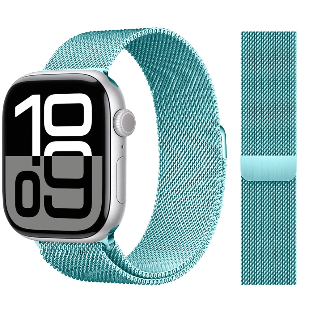 Milanese Loop Strap For Apple watch Band 46mm 44mm 45mm 42mm 40mm 41mm Correa Bracelet iWatch Series 11 10 9 8 SE 7 6 5 Ultra 2