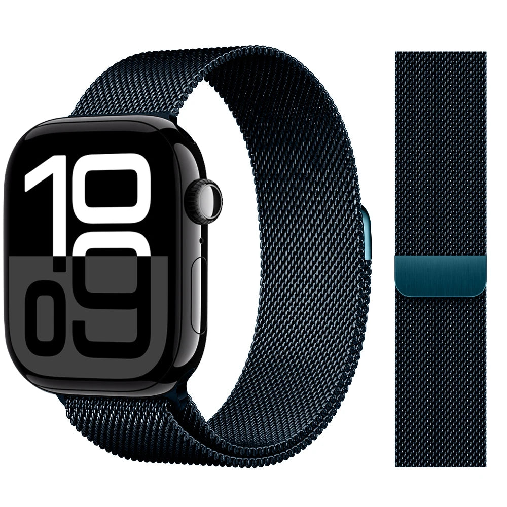 Milanese Loop Strap For Apple watch Band 46mm 44mm 45mm 42mm 40mm 41mm Correa Bracelet iWatch Series 11 10 9 8 SE 7 6 5 Ultra 2