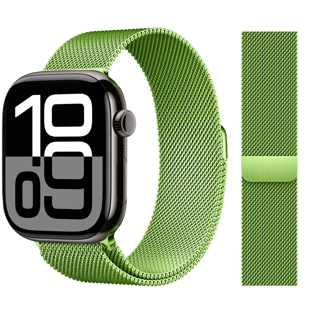 Milanese Loop Strap For Apple watch Band 46mm 44mm 45mm 42mm 40mm 41mm Correa Bracelet iWatch Series 11 10 9 8 SE 7 6 5 Ultra 2