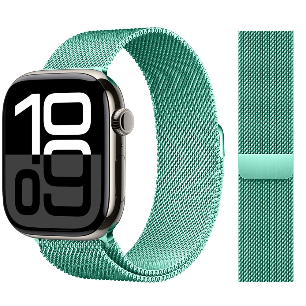 Milanese Loop Strap For Apple watch Band 46mm 44mm 45mm 42mm 40mm 41mm Correa Bracelet iWatch Series 11 10 9 8 SE 7 6 5 Ultra 2