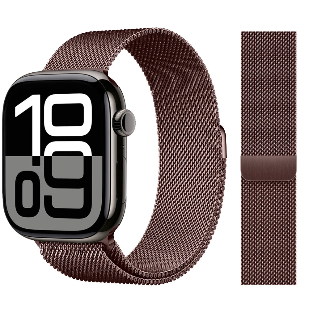 Milanese Loop Strap For Apple watch Band 46mm 44mm 45mm 42mm 40mm 41mm Correa Bracelet iWatch Series 11 10 9 8 SE 7 6 5 Ultra 2
